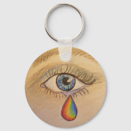 Orlando Rainbow Teardrop van Carol Zeock Sleutelhanger