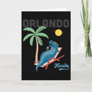 Orlando Shirts Kids Florida Dinosaur T-rex Familie Kaart