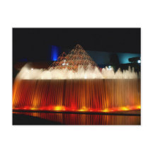 Orlando Theme Park Fountain verlicht 's nachts