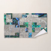 Ormeau géométrique abstrait et nacre (Serviette à main)