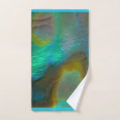 Ormeau Shell de vert bleu (Serviette à main)