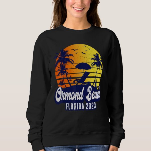 Ormond Beach 2023 Florida Sunset Beach Retro Trui (Voorkant)