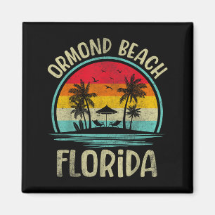 Ormond Beach Florida Palmboom Familie Zomer Magneet