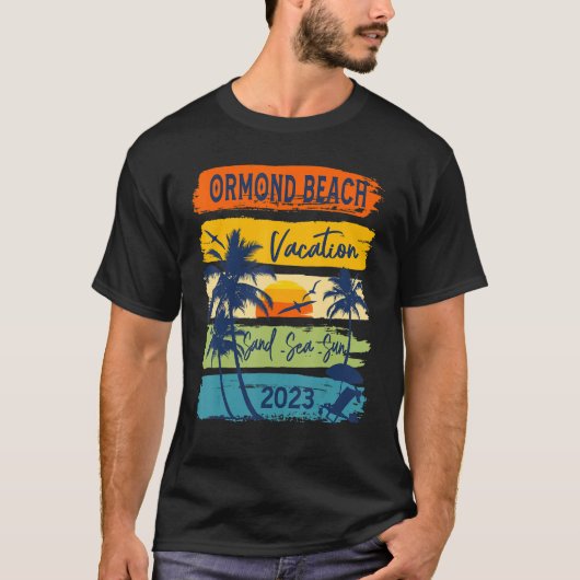 Ormond Beach Florida Vacation 2023 Family Group Su T-shirt (Voorkant)