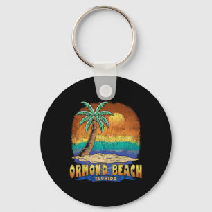 Ormond Beach Florida Vintage Verdrietig Souvenir Sleutelhanger
