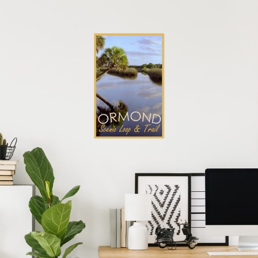 Ormond Schilderachtig Loop en Trail Reizen Poster (Thuiskantoor)