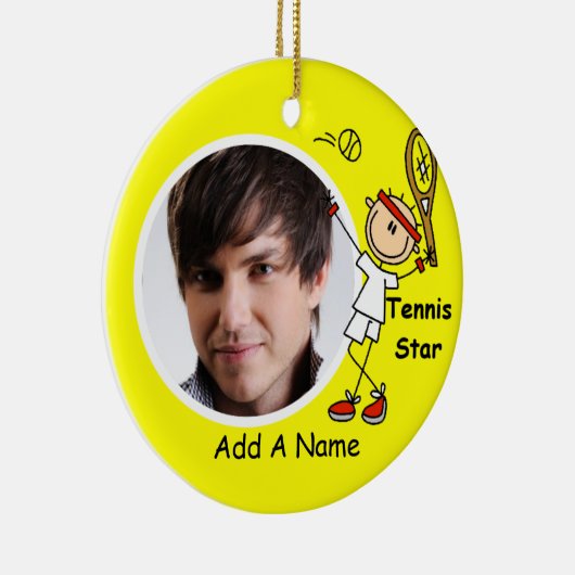 Ornament Aangepaste Tennis Star Keepomwille (Rechts)