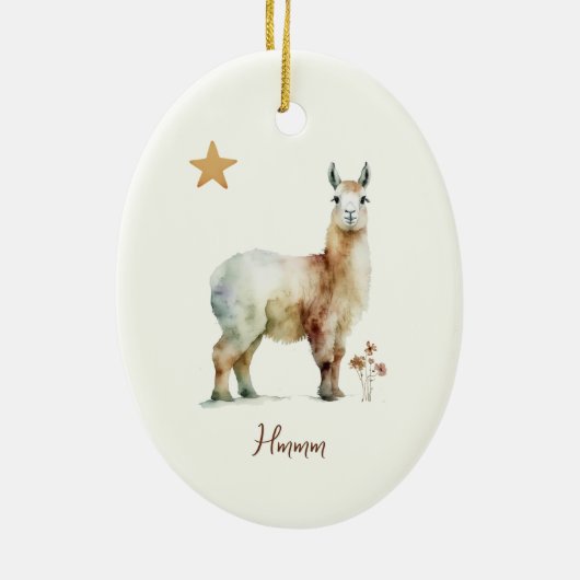 Ornament - Alpaca (Achterkant)