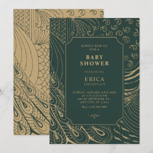  ornament Art baby shower Kaart