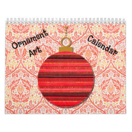 Ornament Art Kerstjaar rond Kalender