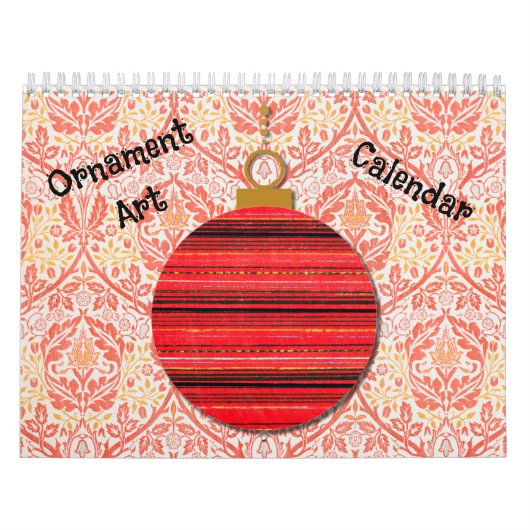 Ornament Art Kerstjaar rond Kalender (Hoes)