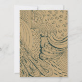  ornament Art vrijgezellenfeest Kaart (Achterkant)