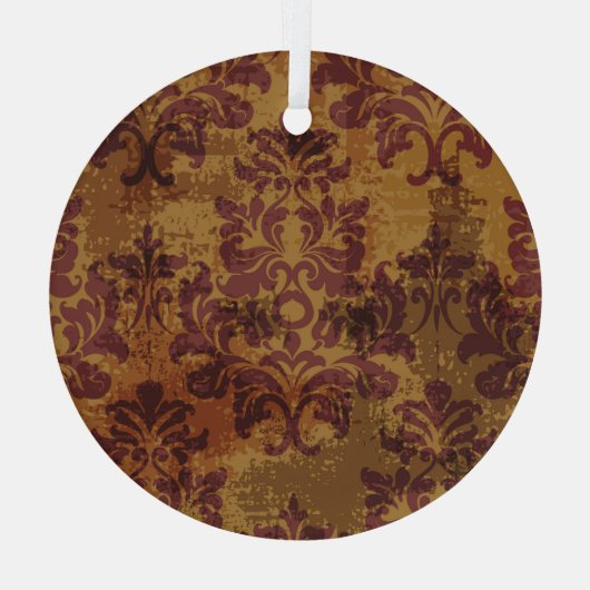  ornament, barokke rococo textuur. glas ornament (Achterkant)