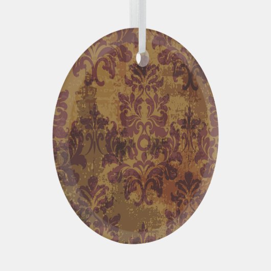  ornament, barokke rococo textuur. glas ornament (Voorkant Rechts)