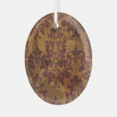  ornament, barokke rococo textuur. glas ornament (Voorkant links)