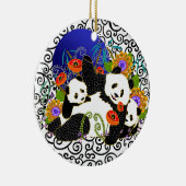 Ornament BINDI PANDA FAMILIE (Rechts)