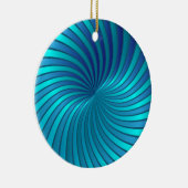 Ornament blauwe spiraalvortex (Rechts)