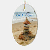 Ornament Block Island Stone Cairn (Links)