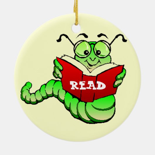 Ornament boekworm (Achterkant)