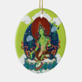ORNAMENT CERAMIC - Green Tara & White Tara (Rechts)