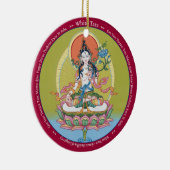 ORNAMENT CERAMIC - White Tara en close up of face (Rechts)