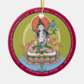 ORNAMENT CERAMIC - White Tara en close up of face (Voorkant)