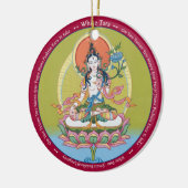 ORNAMENT CERAMIC - White Tara en close up of face (Links)