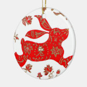 Ornament, Chinees Jaar van het konijn Keramisch Ornament (Links)
