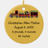 Ornament Choo Choo Train 1 kerstmis (Achterkant)