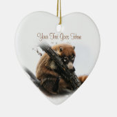 Ornament: Coatimundi #5 (hart) Keramisch Ornament (Rechts)