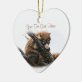 Ornament: Coatimundi #5 (hart) Keramisch Ornament (Links)