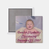Ornament, Danika Elizabeth's doopDecember... Magneet (Voorkant / Achterkant)