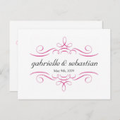 Ornament De datum opslaan Briefkaart (Voorkant / Achterkant)