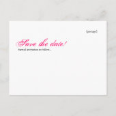 Ornament De datum opslaan Briefkaart (Achterkant)