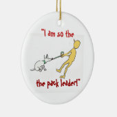 Ornament Dog Trainer Humor (Rechts)