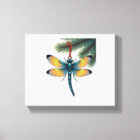 Ornament Dragonfly Canvas Afdruk (Voorkant)