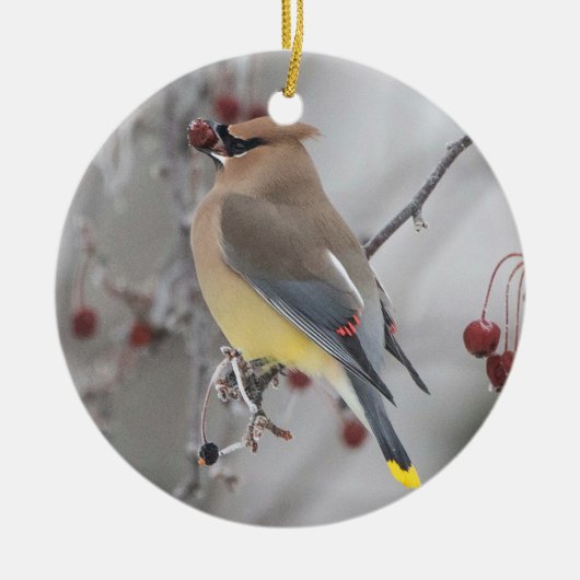 Ornament Eetbessen met cedar-was (Voorkant)