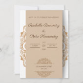 Ornament élégant Mariage invitation (Dos)