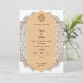 Ornament élégant Mariage invitation (Debout devant)