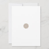 Ornament élégant Mariage invitation (Dos)