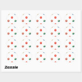 Ornament Envelope Liner Ronde Sticker (Vel)