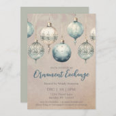 Ornament Exchange vakantieontwerp Kaart (Voorkant / Achterkant)