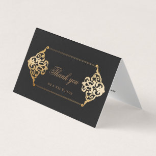 ornament faux folie Hartelijk dank Kaart