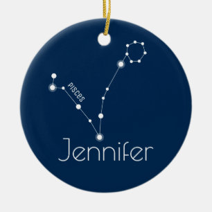 Ornament gepersonaliseerde pisces Constellation