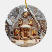 Ornament Gingerbread Snoep Cottage (Voorkant)