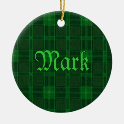 Ornament groene spelnaam (Voorkant)