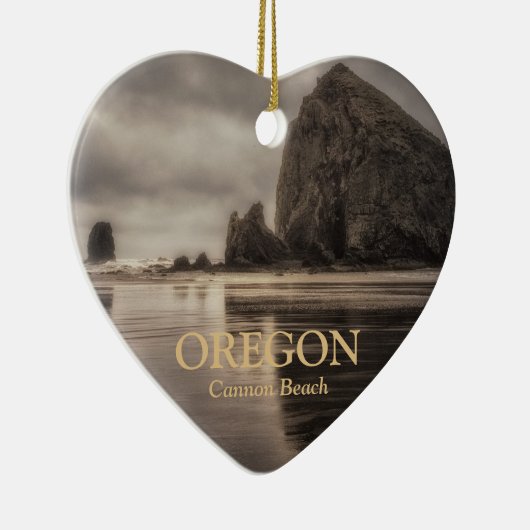 Ornament: Haystack Rock and Needles (Hart) Keramisch Ornament (Rechts)