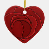 Ornament Heart "Red Rose" (Voorkant)
