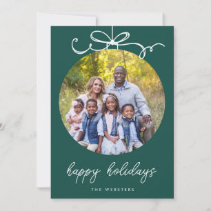 Ornament Jade Green Feestdagenkaart