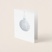 ORNAMENT JOY Carte de vacances Silver (Devant)
